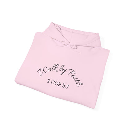 Faith-Inspired Unisex Hoodie, Walk By Faith Sweatshirt, Cozy Faith Sweatshirt, Inspirational Gift for Her, Everyday Faith Apparel