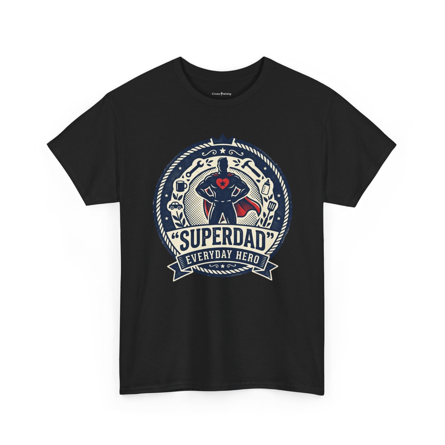 Superdad Everyday Hero T-Shirt — Father’s Day Retro Superhero Tee