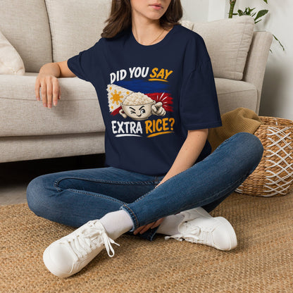 Did You Say Extra Rice? T-Shirt — Filipino Rice Bowl Graphic Tee