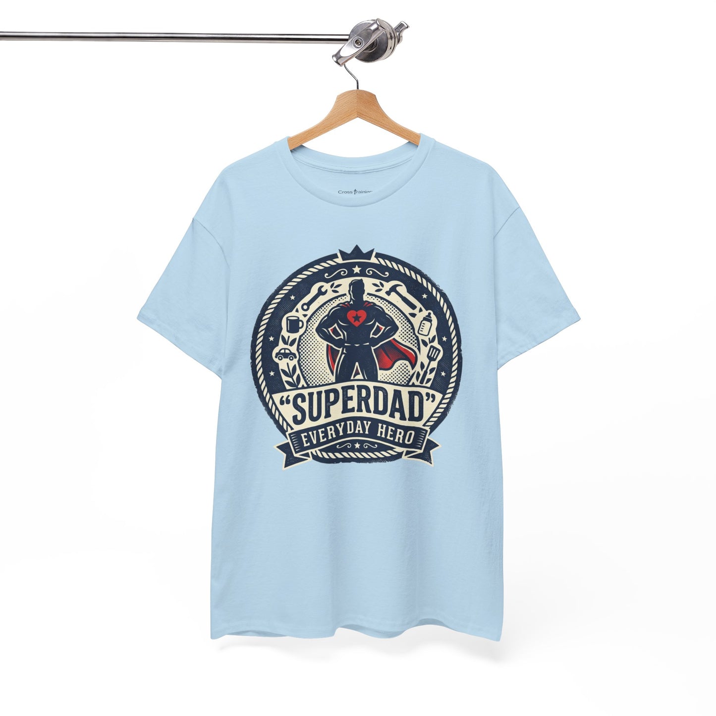 Superdad Everyday Hero T-Shirt — Father’s Day Retro Superhero Tee