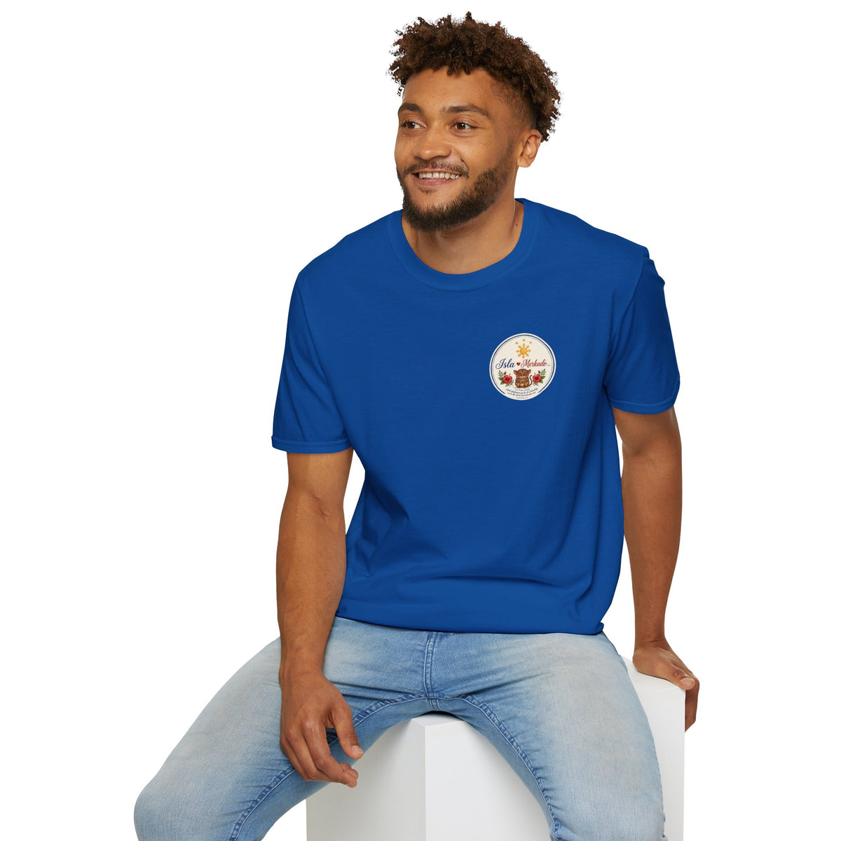 Isla Mercado Floral Tiki Graphic T-Shirt