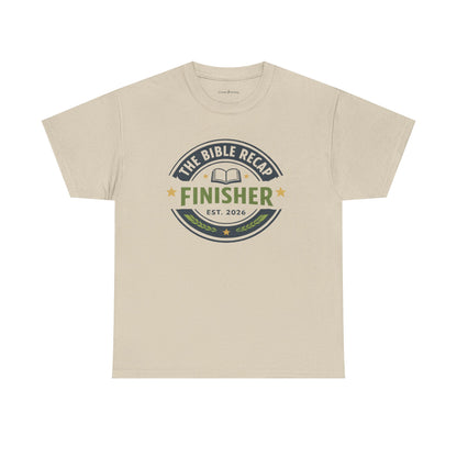 Bible Recap Finisher T‑Shirt — “Finisher” Faith Journey Tee