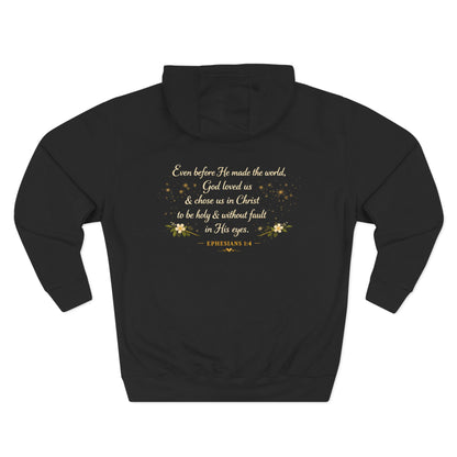 Enough — Inspirational Christian Hoodie with Scripture (Ephesians)