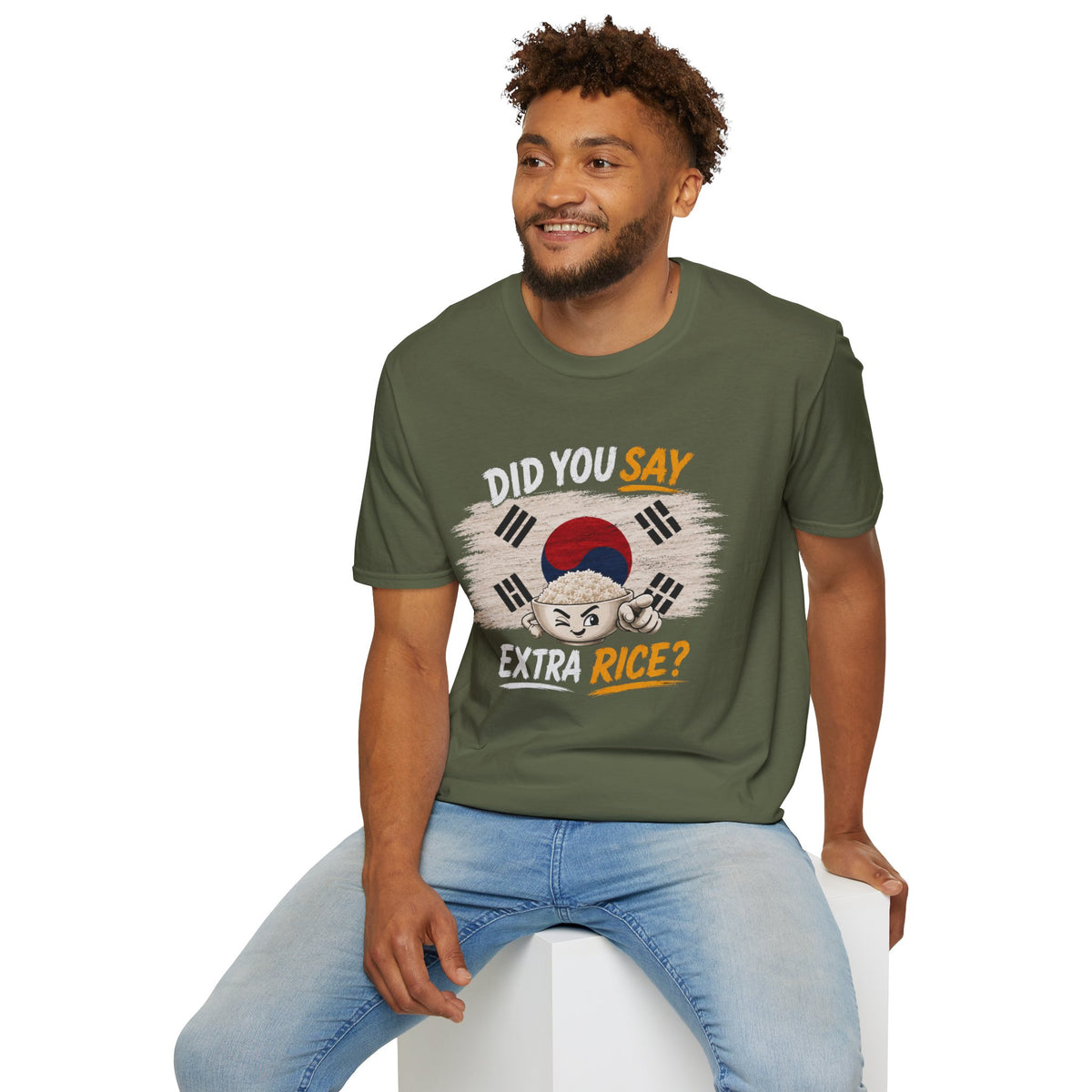 Did You Say Extra Rice? Korean Flag Rice Bowl T-Shirt