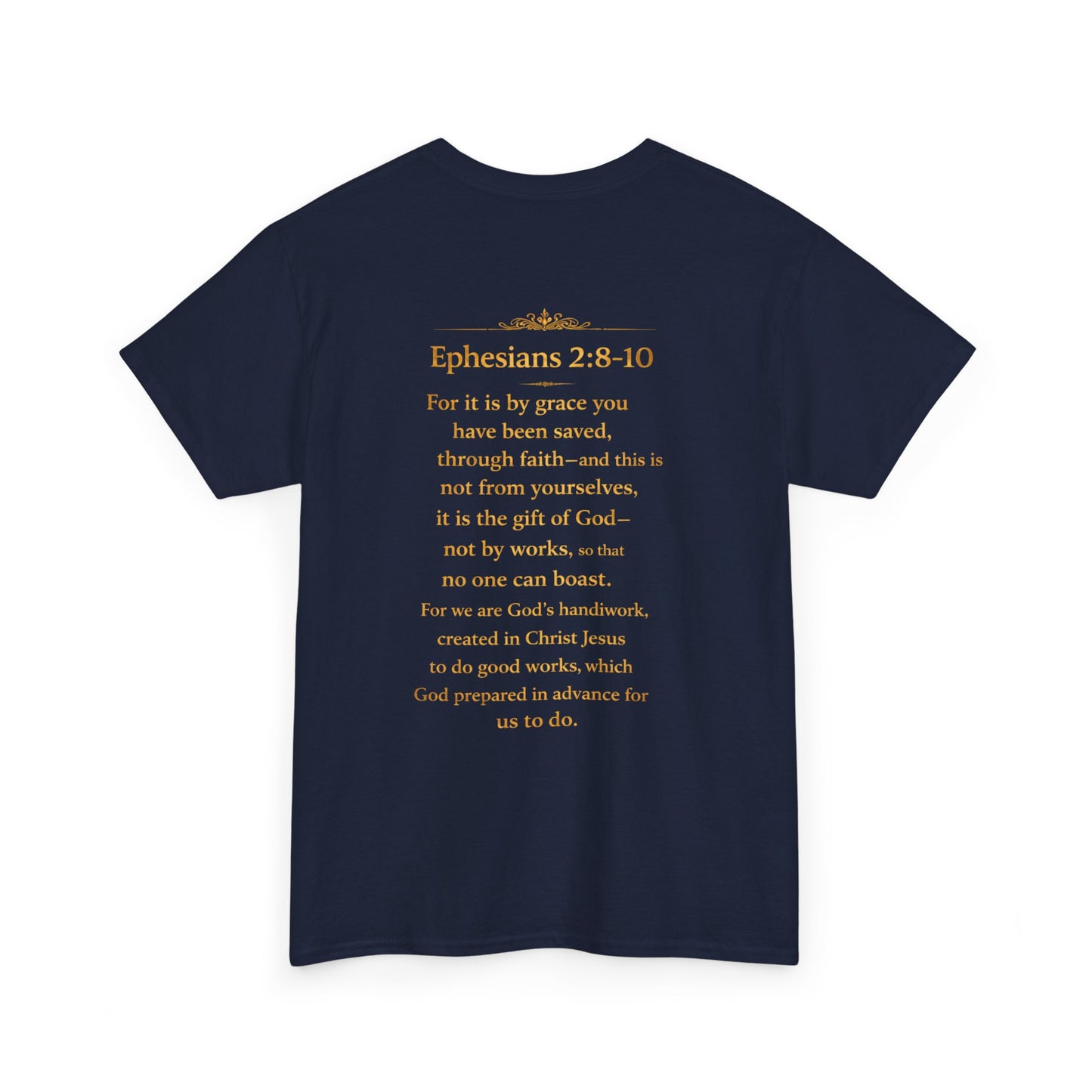 God’s Grace Tee — "I’m Playing Today Because of God’s Grace" Christian T-Shirt (Ephesians 2:8-10)