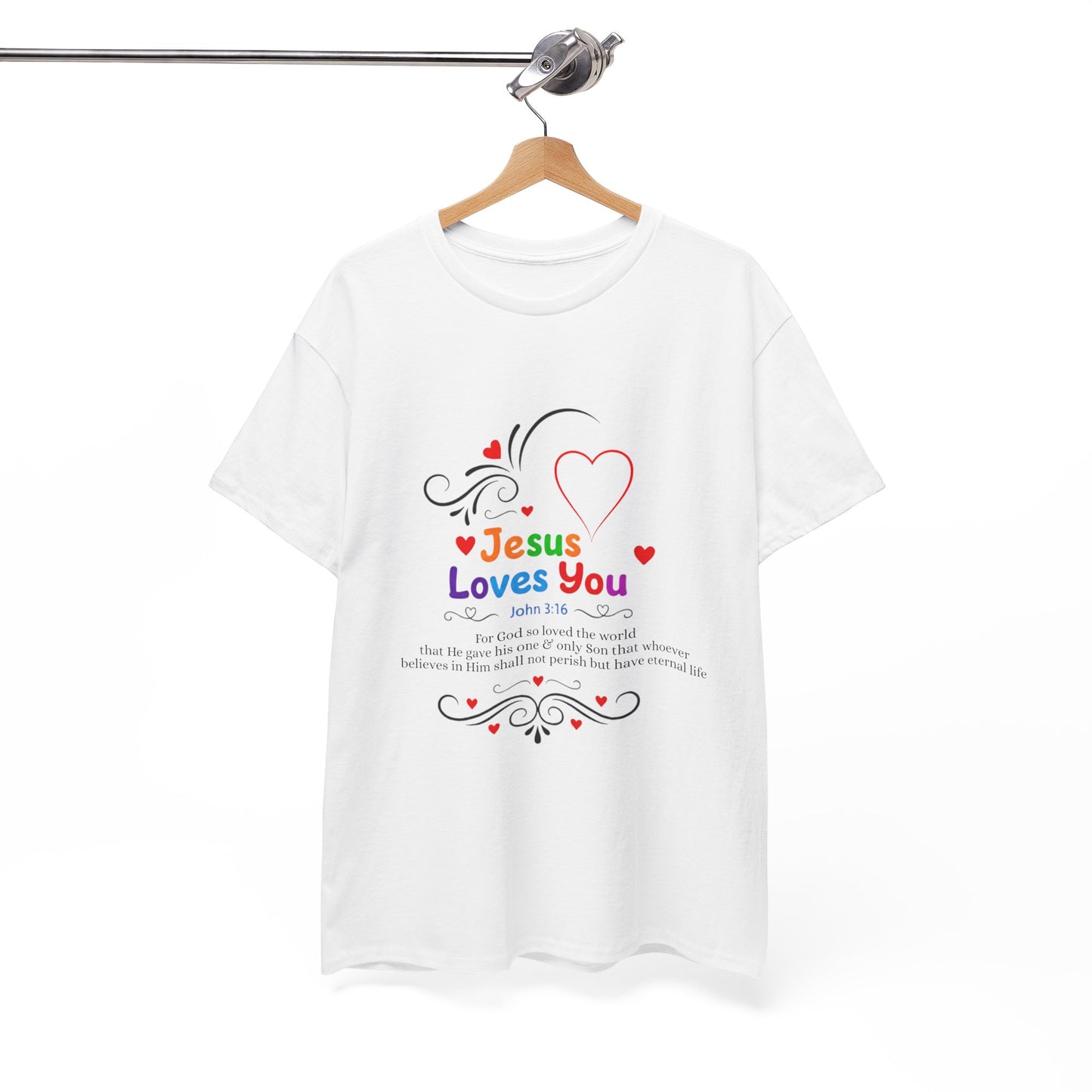 Jesus Loves You Tee — John 3:16 Christian Faith T-Shirt