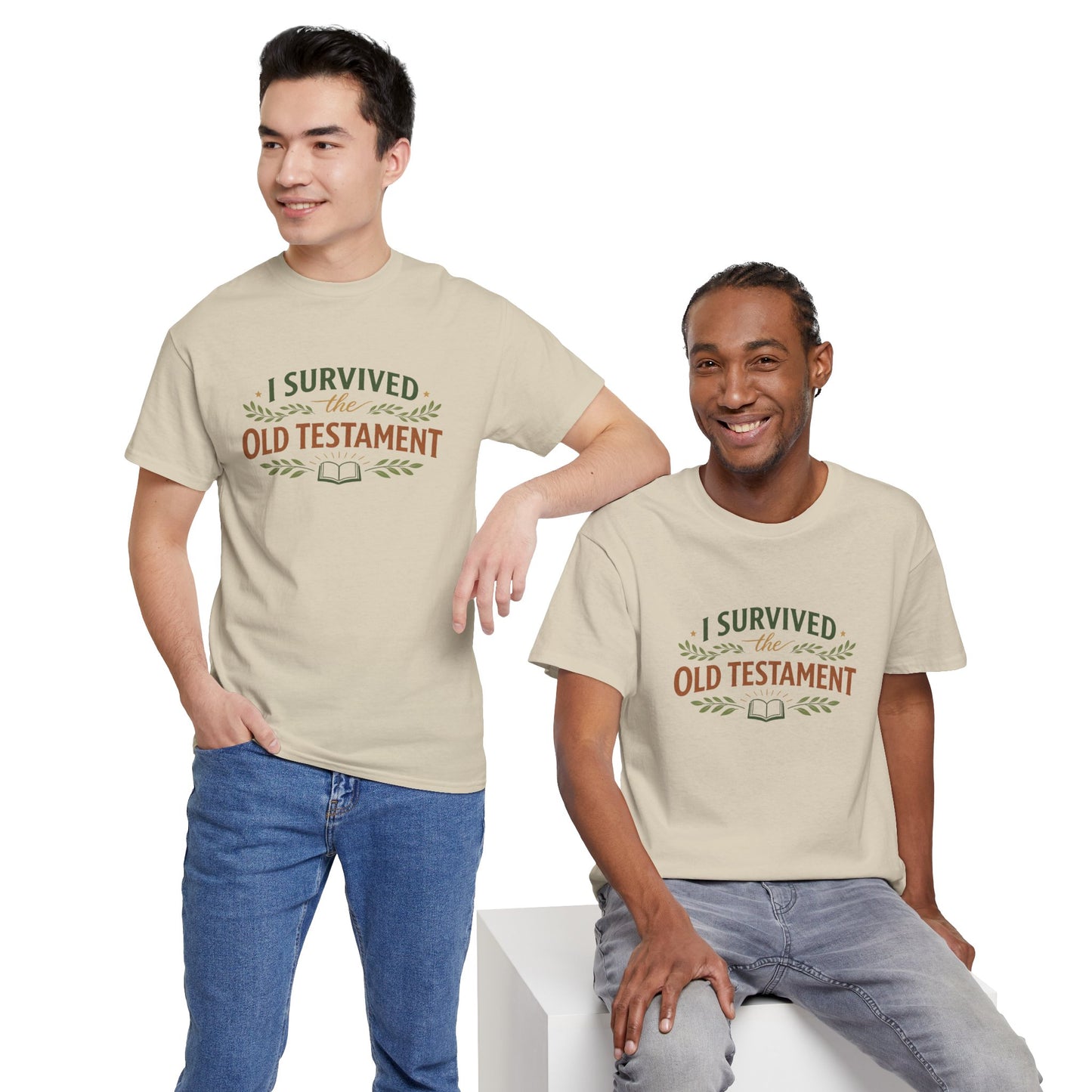 I Survived the Old Testament Tee – Funny Christian Bible Study Shirt
