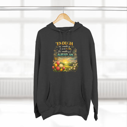 Enough — Inspirational Christian Hoodie with Scripture (Ephesians)