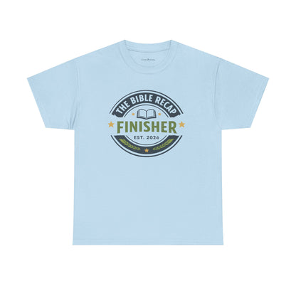 Bible Recap Finisher T‑Shirt — “Finisher” Faith Journey Tee