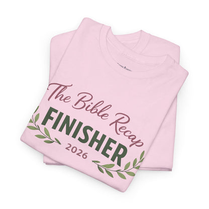 Bible Recap Finisher 2026 T-Shirt — Faith Journey Graduation Tee