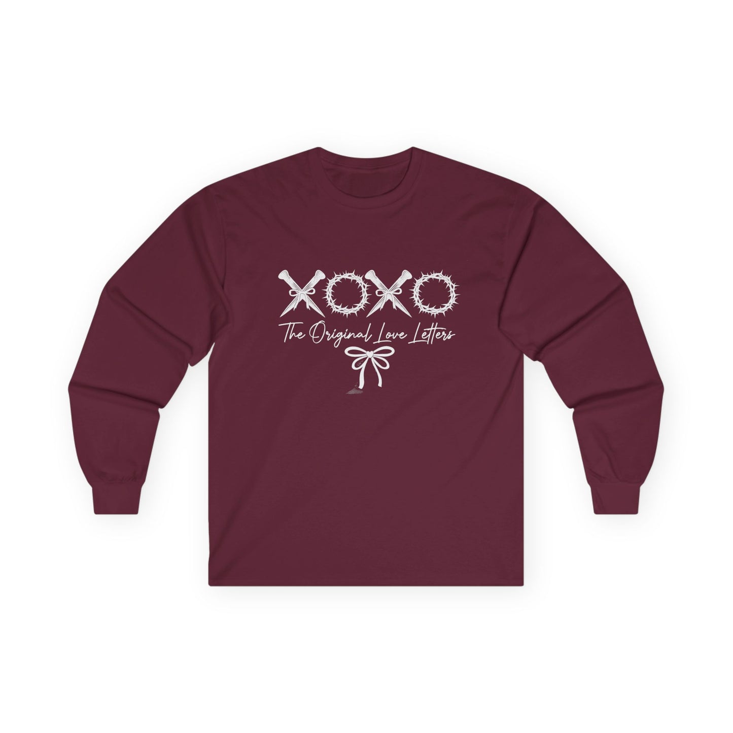 Long Sleeve Tee — XOXO 'The Original Love Letters' Valentine's Graphic Shirt