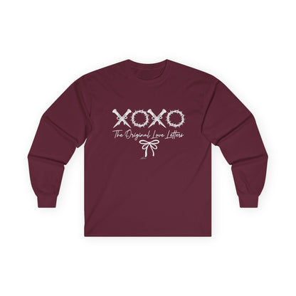 Long Sleeve Tee — XOXO 'The Original Love Letters' Valentine's Graphic Shirt