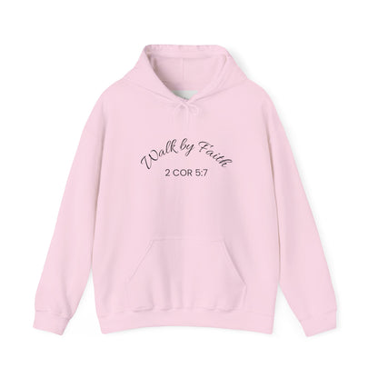 Faith-Inspired Unisex Hoodie, Walk By Faith Sweatshirt, Cozy Faith Sweatshirt, Inspirational Gift for Her, Everyday Faith Apparel
