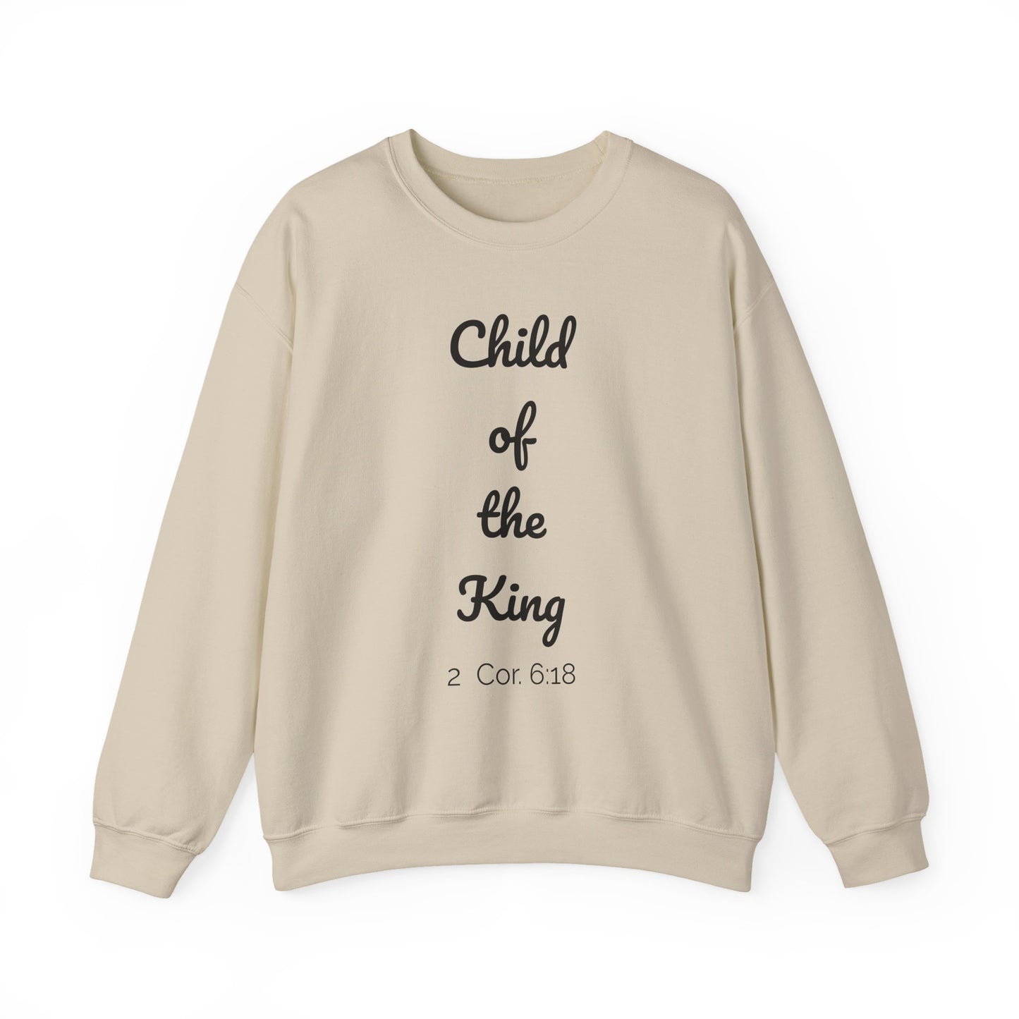 Child of the King Crewneck Sweatshirt | Inspirational Gift, Faith Apparel, Cozy Fashion, Christian Sweatshirt, Unisex Clothing