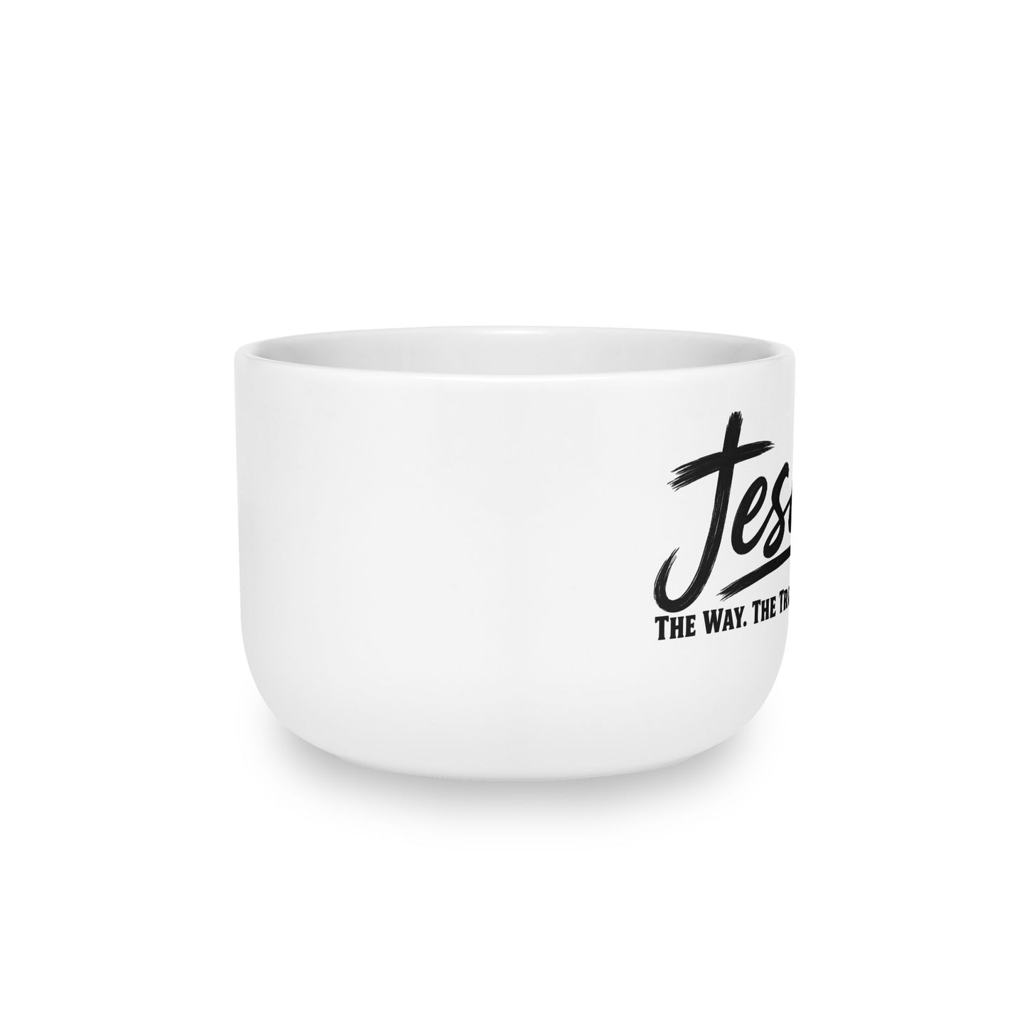 Jesus Latte Mug 25oz — 'Jesus: The Way, The Truth, The Life' White Ceramic Coffee Cup