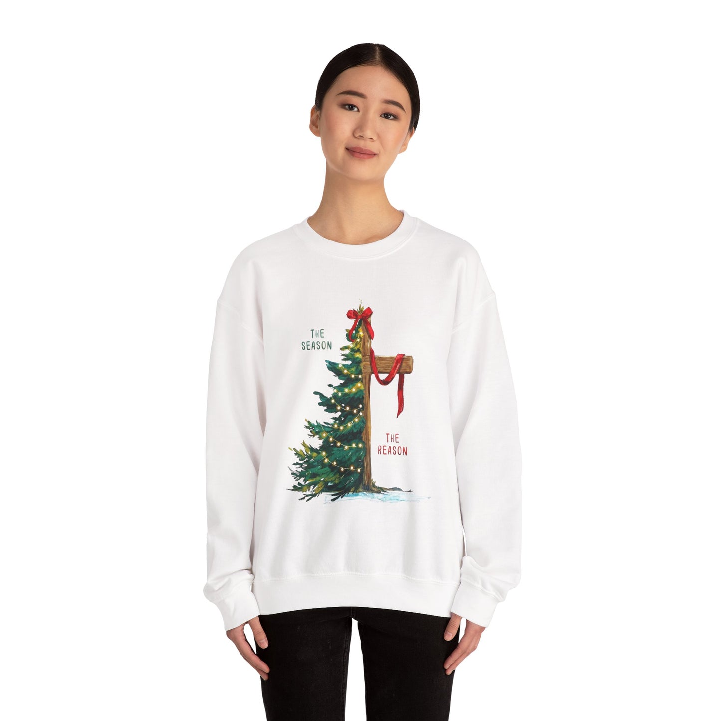 Holiday Mailbox Christmas Sweatshirt — "Tis the Season" Crewneck