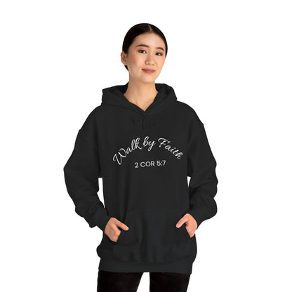 Faith-Inspired Unisex Hoodie, Walk By Faith Sweatshirt, Cozy Faith Sweatshirt, Inspirational Gift for Her, Everyday Faith Apparel