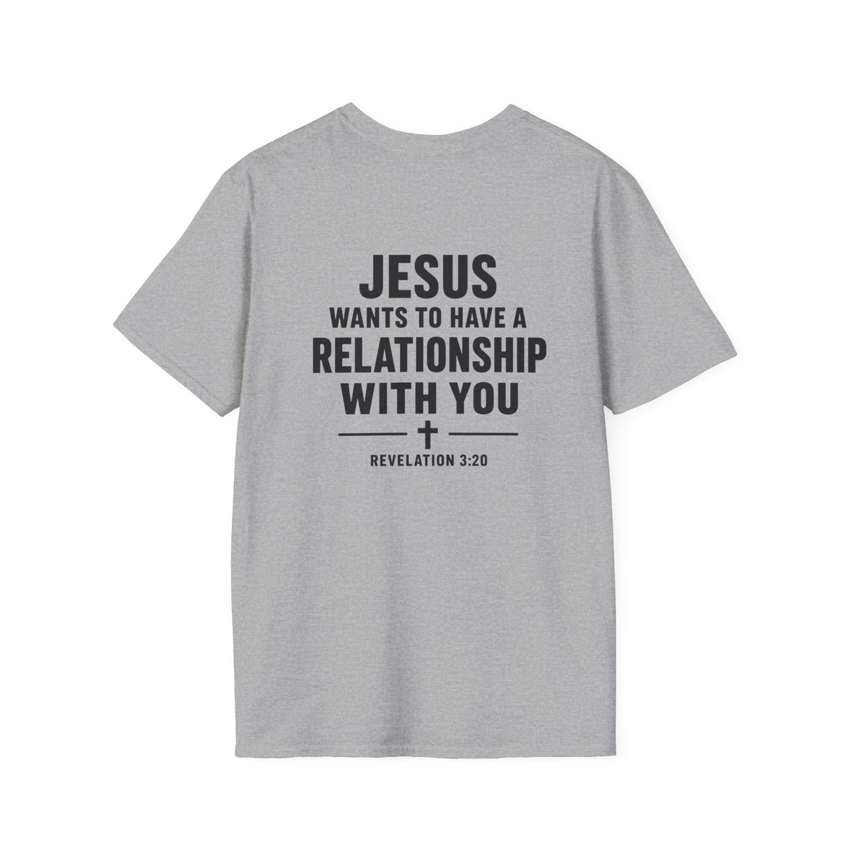 Minimal Cross T-Shirt – Small Chest Christian Cross Tee