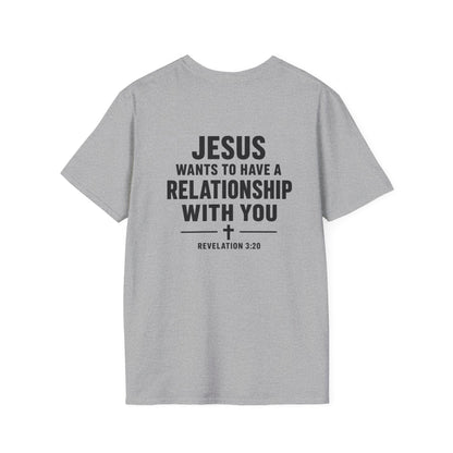 Minimal Cross T-Shirt – Small Chest Christian Cross Tee