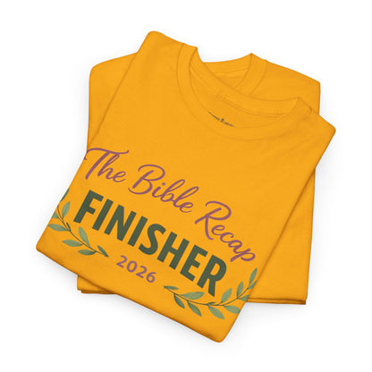 Bible Recap Finisher 2026 T-Shirt — Faith Journey Graduation Tee