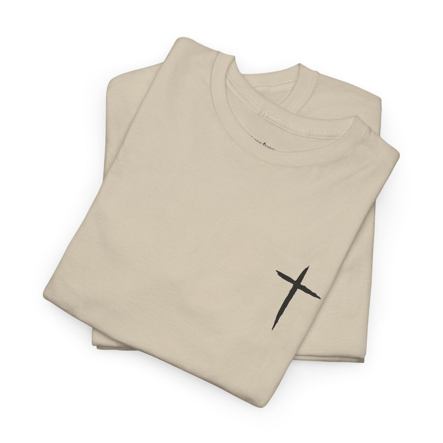 Christian Cross Tee — "May Heavenly Things Constantly Interrupt Our Earthly Things" Inspirational T‑Shirt