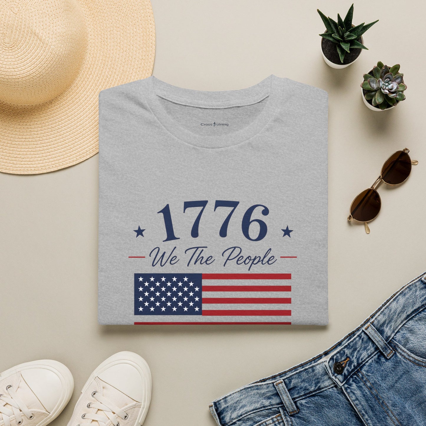 1776 We The People T-Shirt — American Flag Patriotic Tee for Independence Day