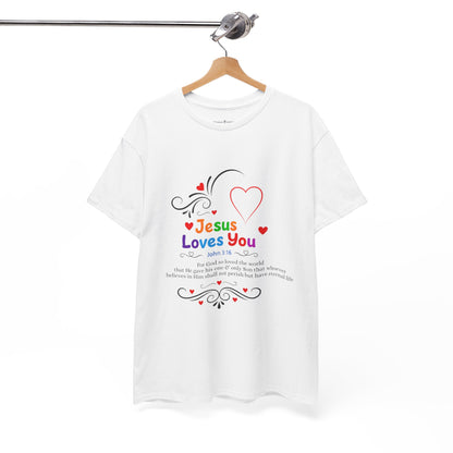 Jesus Loves You Tee — John 3:16 Christian Faith T-Shirt