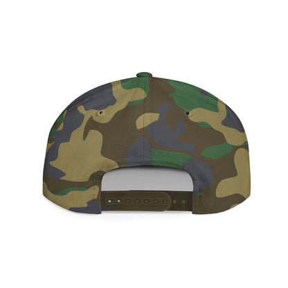 Flat Bill Snapback Hat — "The joy of the Lord is my strength" (Nehemiah 8:10)