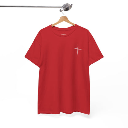 Christian Cross Tee — "May Heavenly Things Constantly Interrupt Our Earthly Things" Inspirational T‑Shirt
