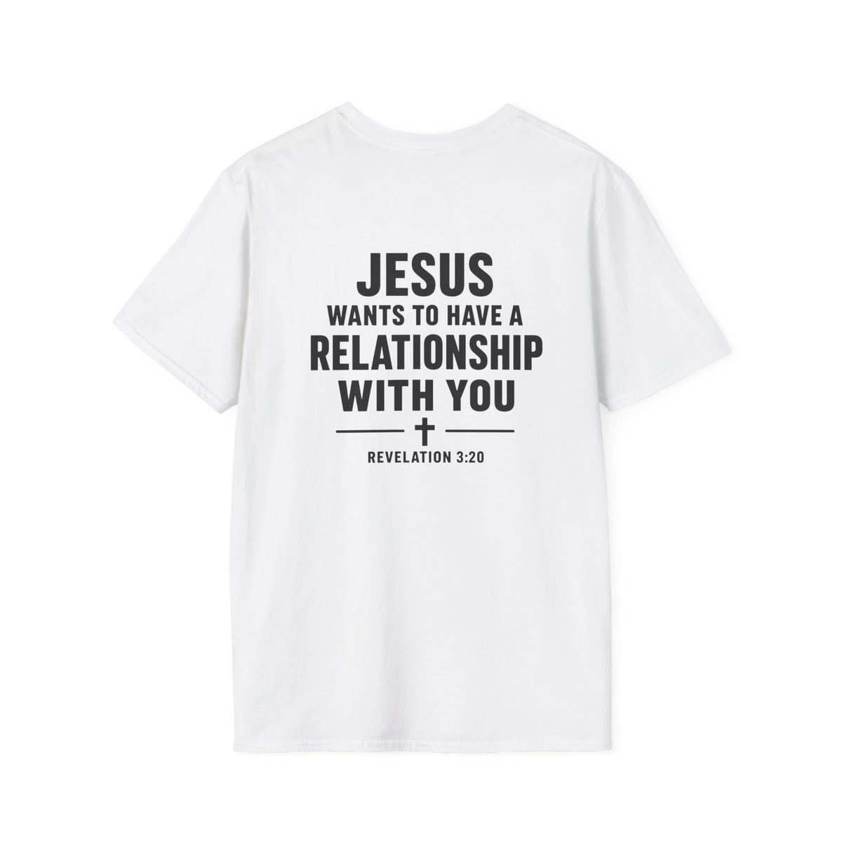 Minimal Cross T-Shirt – Small Chest Christian Cross Tee