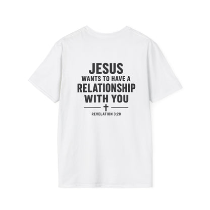 Minimal Cross T-Shirt – Small Chest Christian Cross Tee