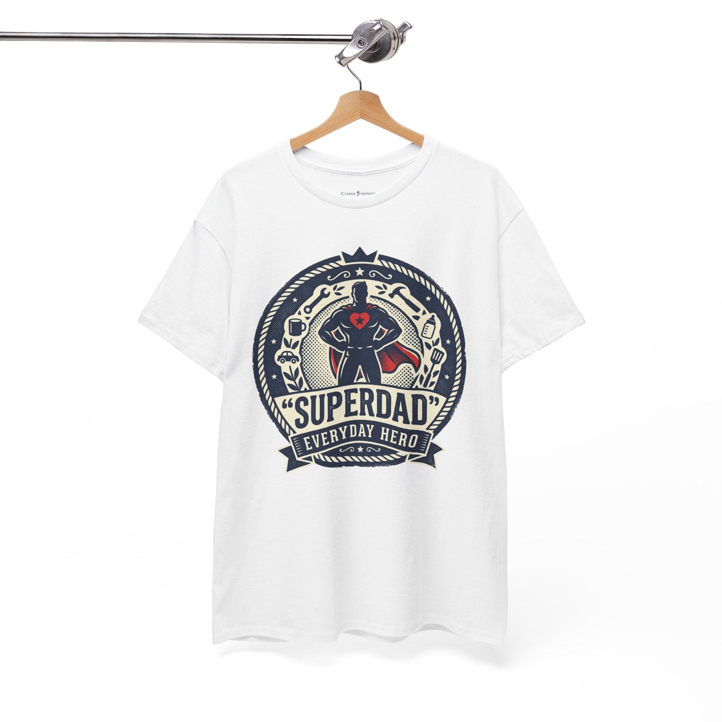 Superdad Everyday Hero T-Shirt — Father’s Day Retro Superhero Tee