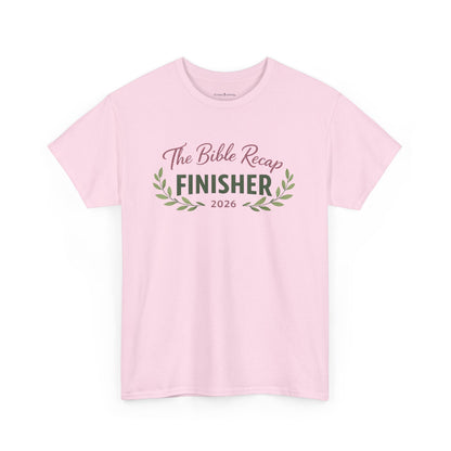 Bible Recap Finisher 2026 T-Shirt — Faith Journey Graduation Tee