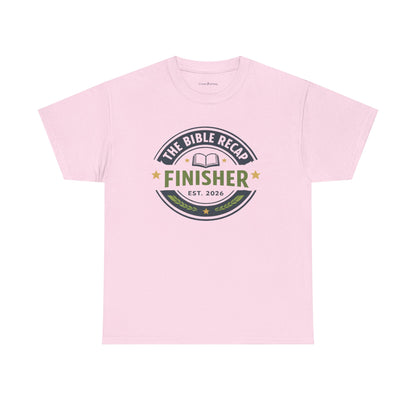 Bible Recap Finisher T‑Shirt — “Finisher” Faith Journey Tee