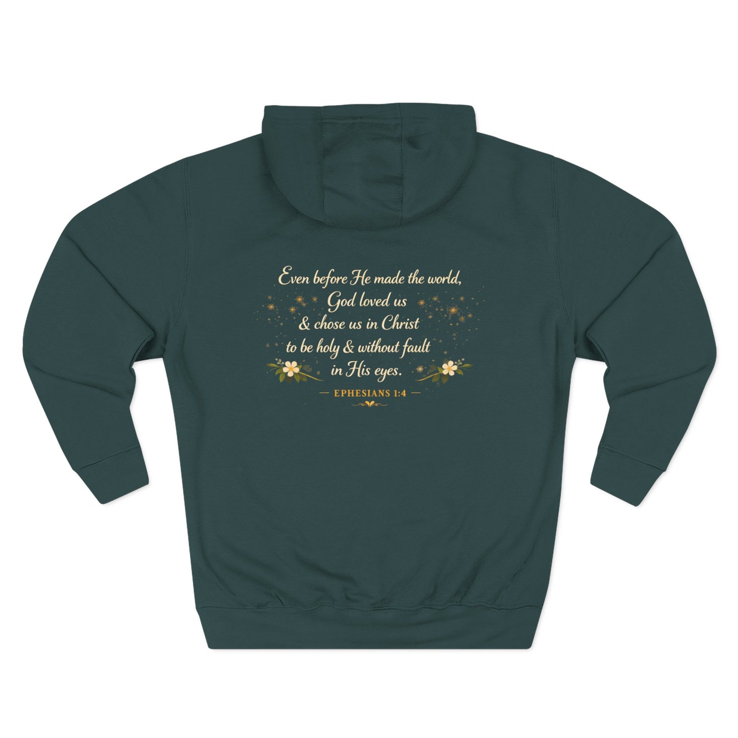 Enough — Inspirational Christian Hoodie with Scripture (Ephesians)