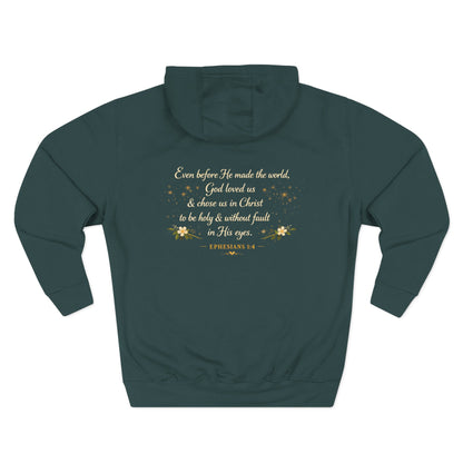 Enough — Inspirational Christian Hoodie with Scripture (Ephesians)