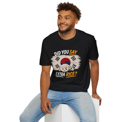 Did You Say Extra Rice? Korean Flag Rice Bowl T-Shirt