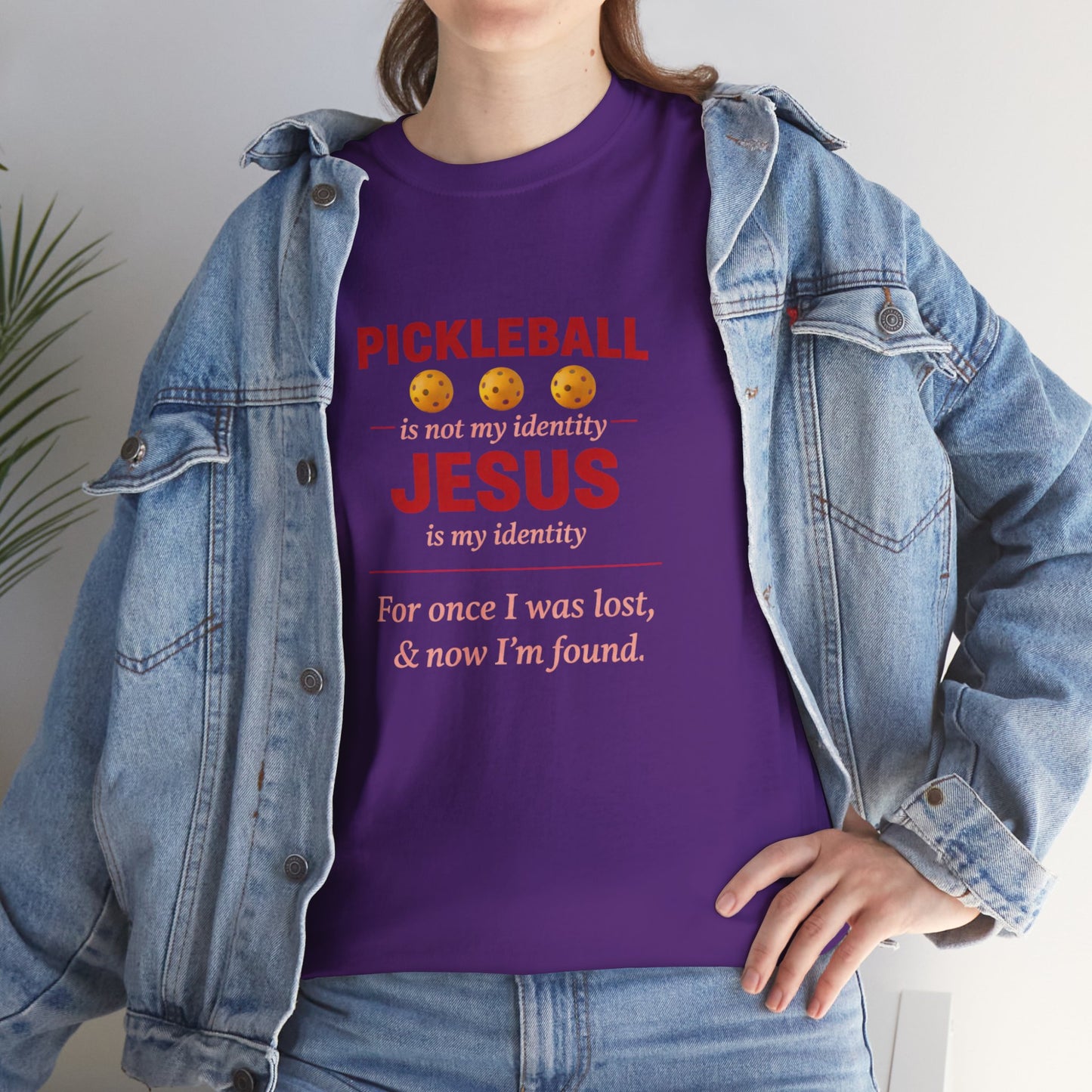 Pickleball Is Not My Identity — Jesus Is My Identity T-Shirt
