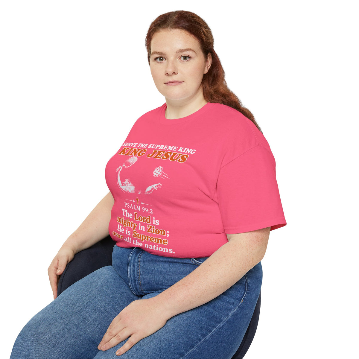 King Jesus Psalm 99:2 T-Shirt — Christian Faith Graphic Tee