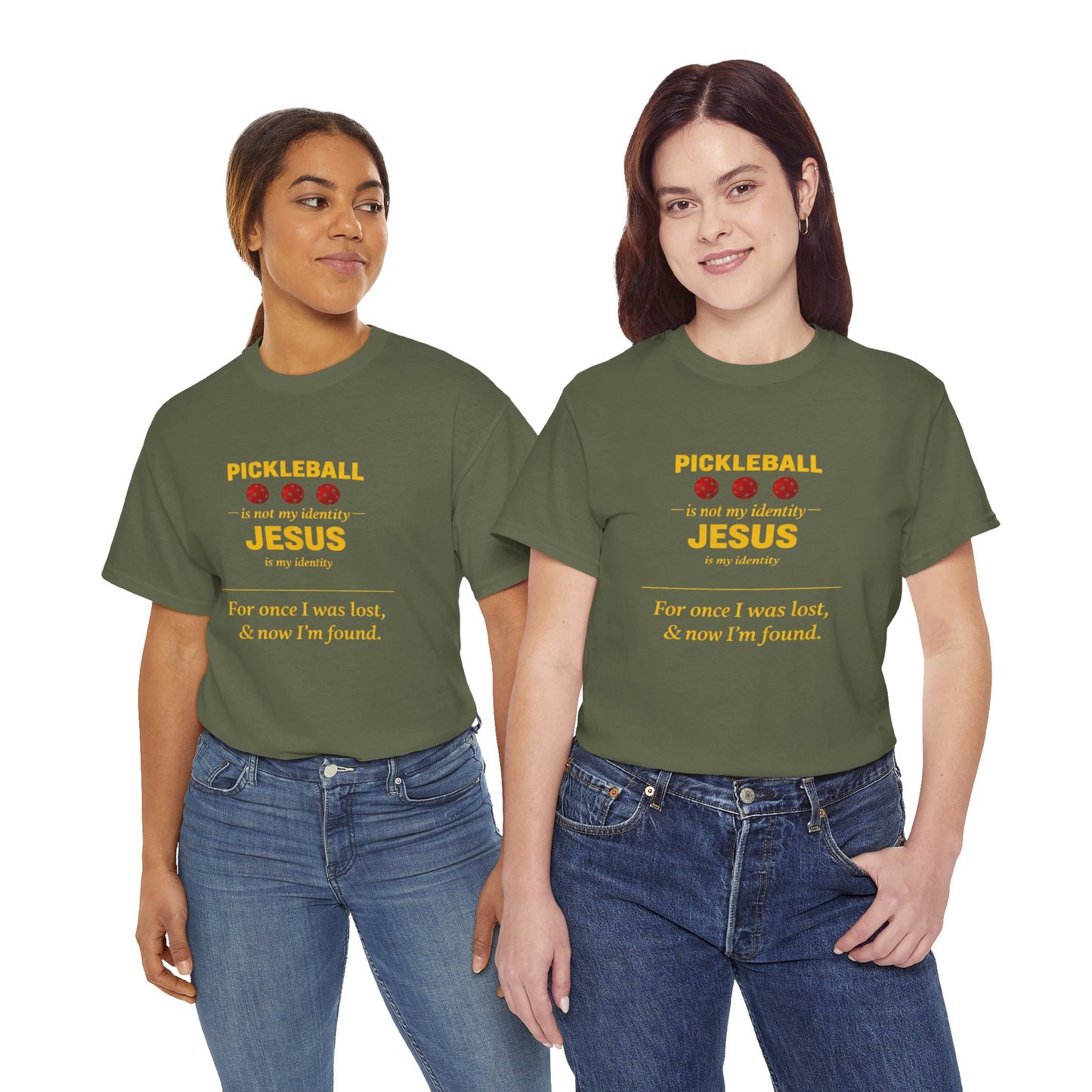 Pickleball Is Not My Identity — Jesus Is My Identity T-Shirt