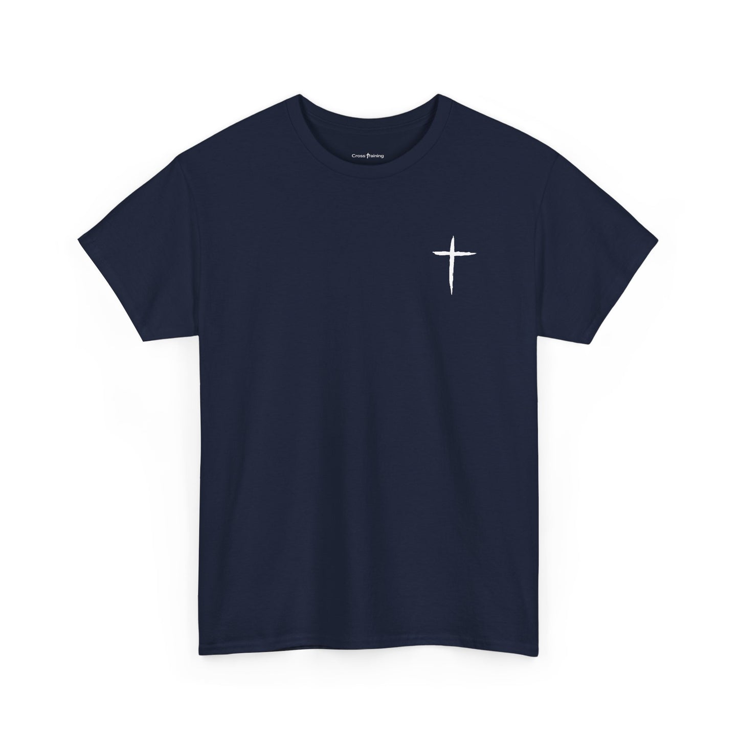 Christian Cross Tee — "May Heavenly Things Constantly Interrupt Our Earthly Things" Inspirational T‑Shirt