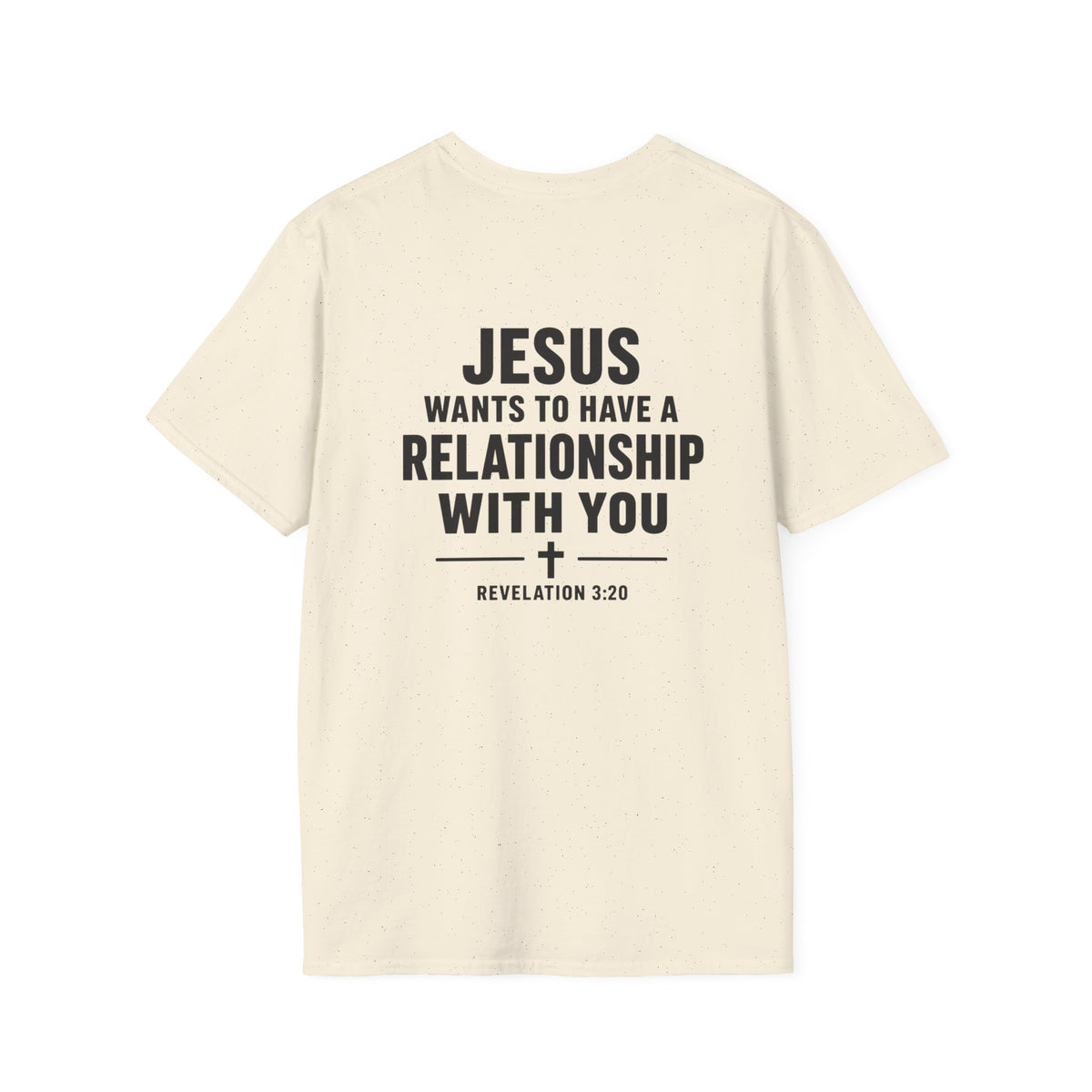 Minimal Cross T-Shirt – Small Chest Christian Cross Tee