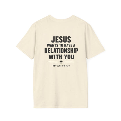 Minimal Cross T-Shirt – Small Chest Christian Cross Tee