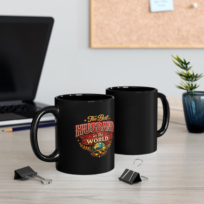 Best Husband in the World Mug — Gift Coffee Cup for Husband, Father’s Day & Anniversary