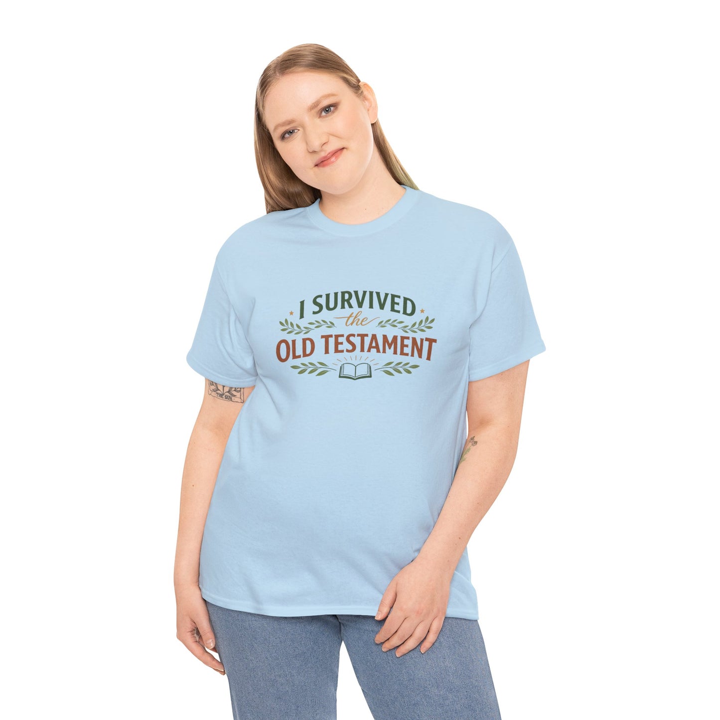 I Survived the Old Testament Tee – Funny Christian Bible Study Shirt