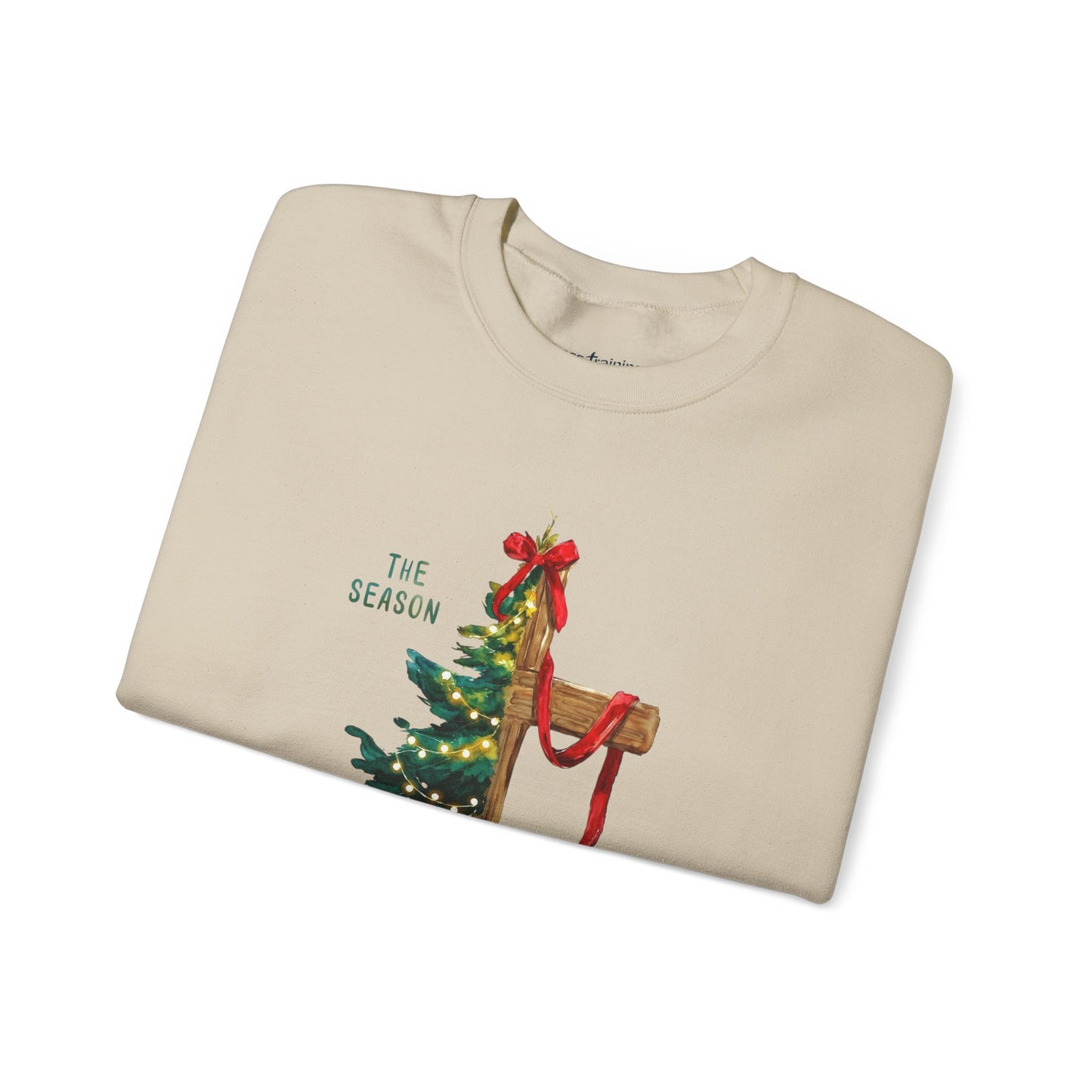 Holiday Mailbox Christmas Sweatshirt — "Tis the Season" Crewneck