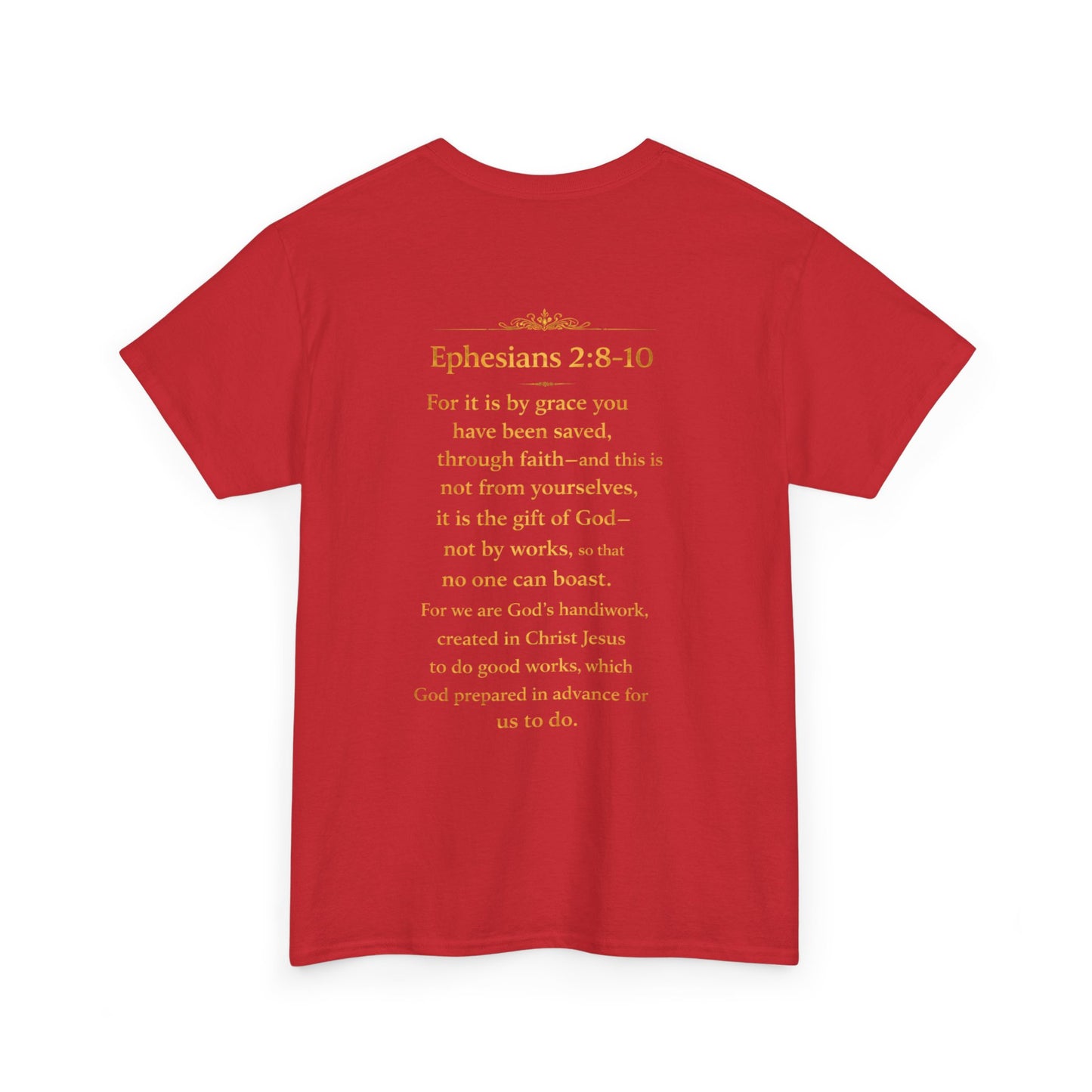 God’s Grace Tee — "I’m Playing Today Because of God’s Grace" Christian T-Shirt (Ephesians 2:8-10)