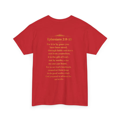 God’s Grace Tee — "I’m Playing Today Because of God’s Grace" Christian T-Shirt (Ephesians 2:8-10)
