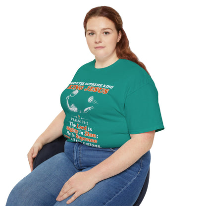 King Jesus Psalm 99:2 T-Shirt — Christian Faith Graphic Tee