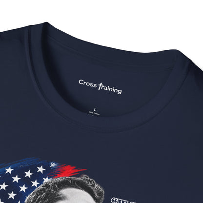 Charlie Kirk Tribute T-Shirt — "Well done, good and faithful servant" Matthew 25:21